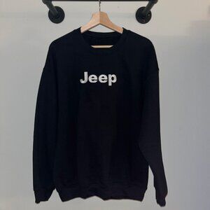 Black Jeep Wrangler Camping Automobiles Crewneck Sweatshirt